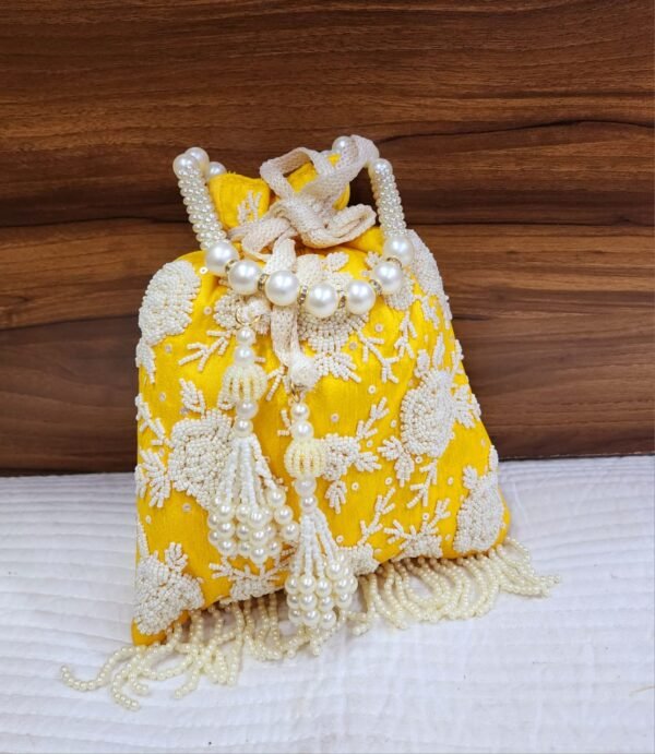 Yellow Potli Bag