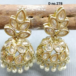 Golden Earrings Jhumka Earrings