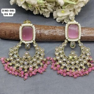 Pink Mehendi Earrings